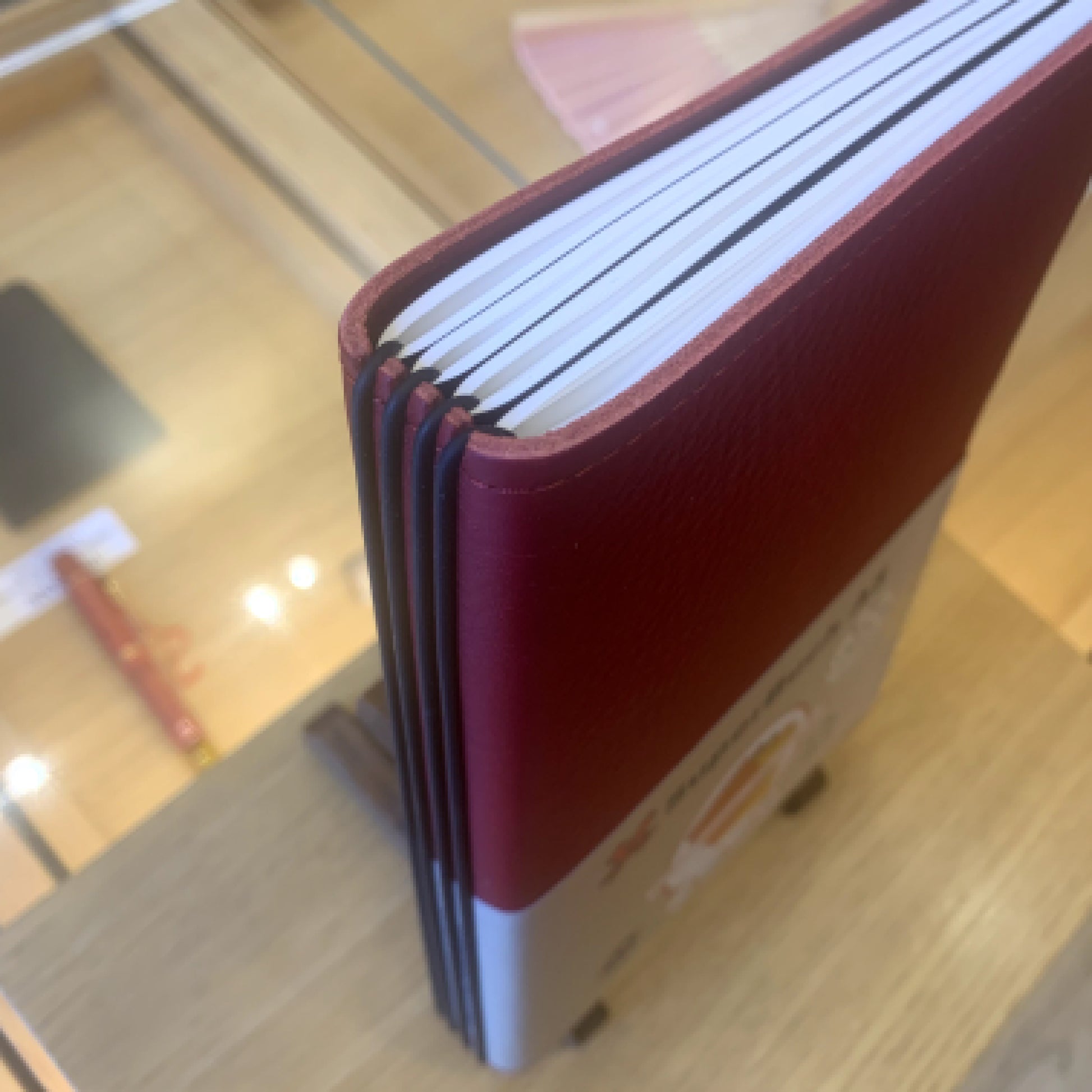 Biding system to attach 4 books of the rechargeable notebooks x17